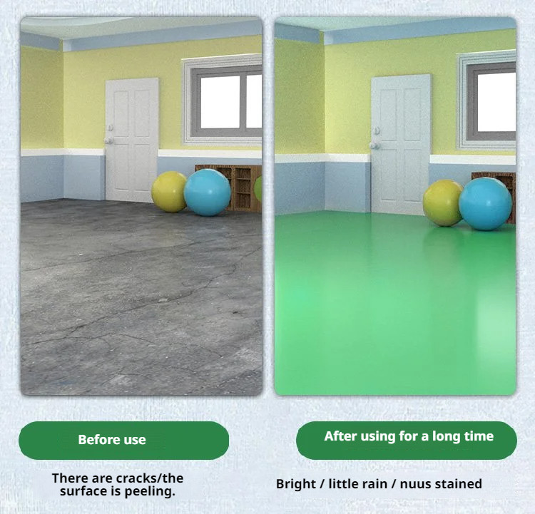 9 Colors Water-Based Epoxy Floor Paint/Tiles Floor Paint Outdoor Anti ...