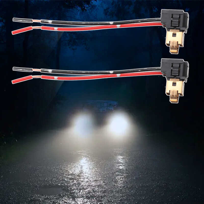 H3 H1 Socket Extension Wiring Harness Connector LED Car Headlights Pre ...
