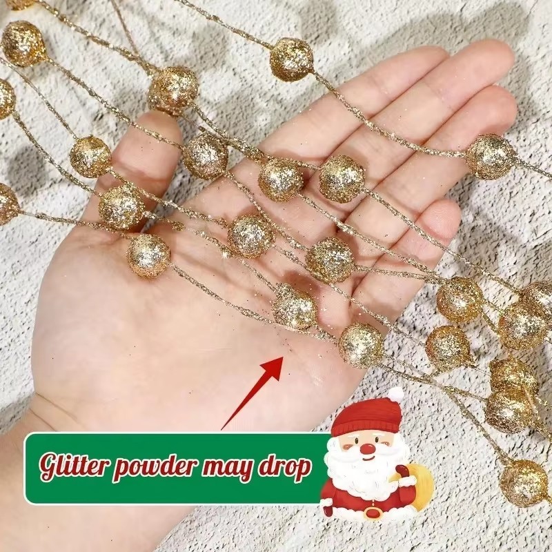 3/5/10Pcs Wholesale Artificial Glitter Berry Stem Branches Xmas Tree