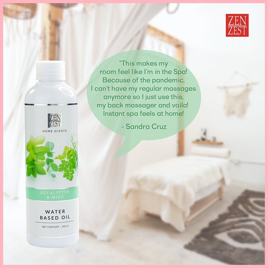 ∏ Zen Zest Water Based Essential Oil Premium Hotel Scent for Humidifier 250mL Eucalyptus And M