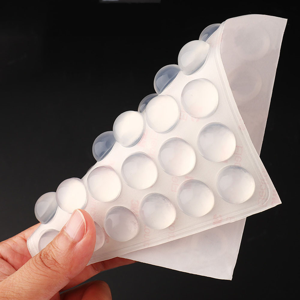 24-100pcs Clear Self Adhesive Silicone Feet Pads Circular Dome Rubber ...