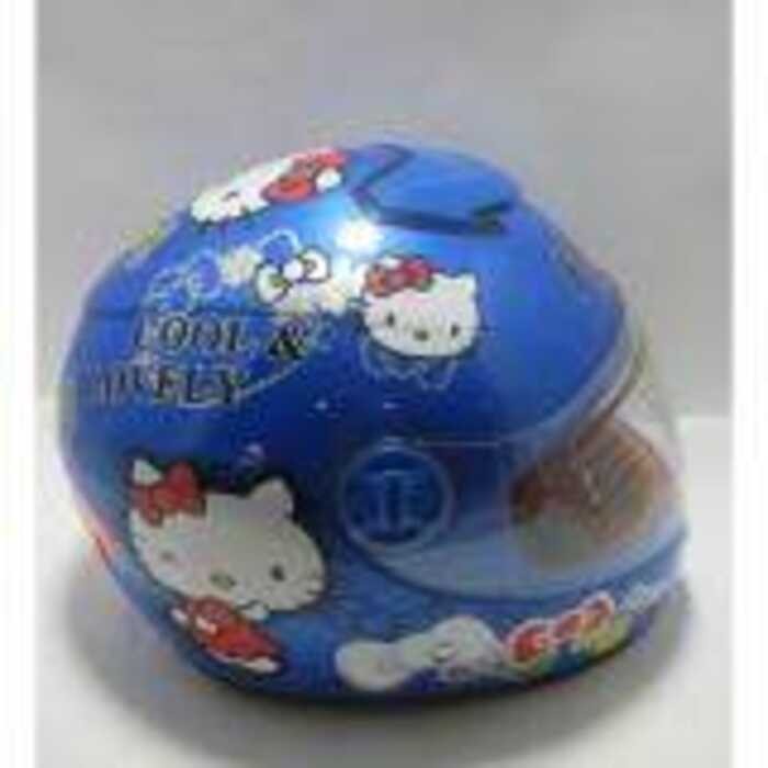 HNJ 616A Kid Motorcycle Helmet Hello Kitty Blue New | Shopee Philippines