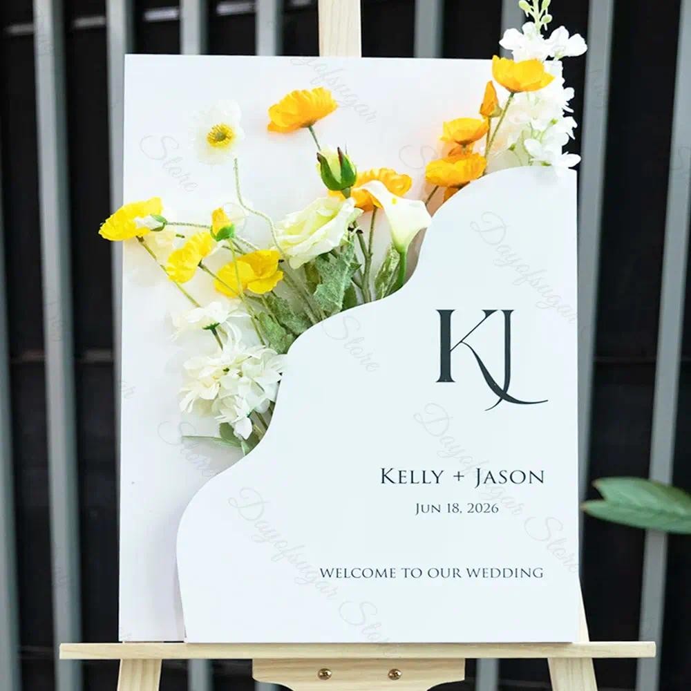 Flower Box Welcome Sign Mosaic Board Customized Personalized Welcome ...