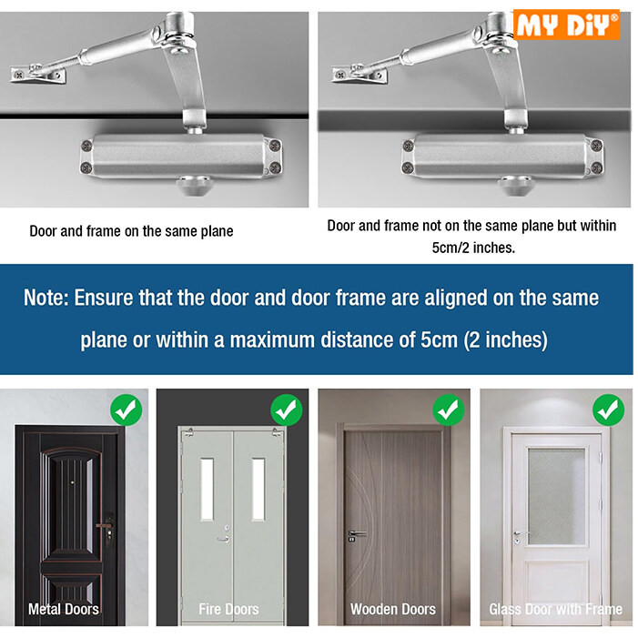 MYDIYHOMEDEPOT AUTOMATIC DOOR CLOSER HEAVY DUTY HYDRAULIC AUTOMATIC