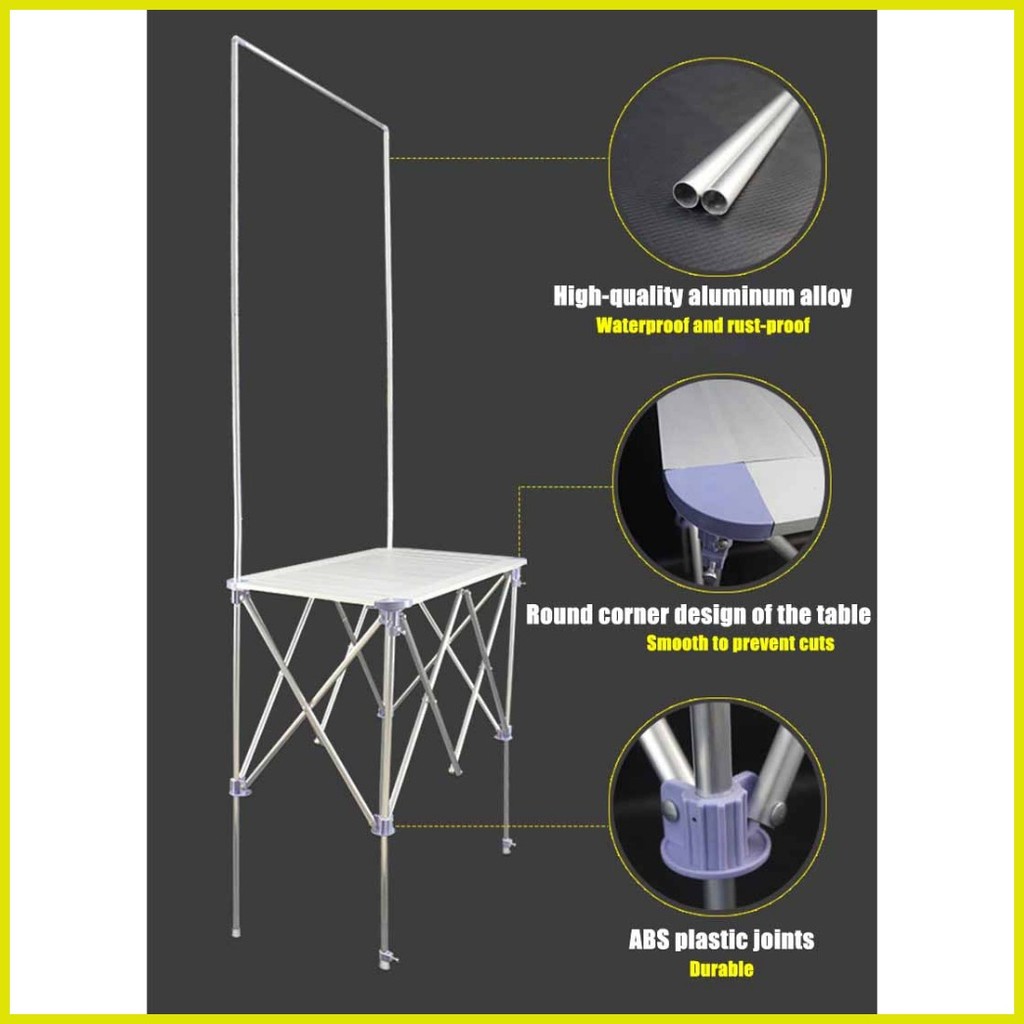 Waterproof and rust-proof* portable booth Convenient storage ...