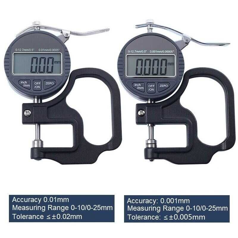 Gauge 0-25 mm Thickness Gauge Digital Percentage Micrometer Film Cable ...