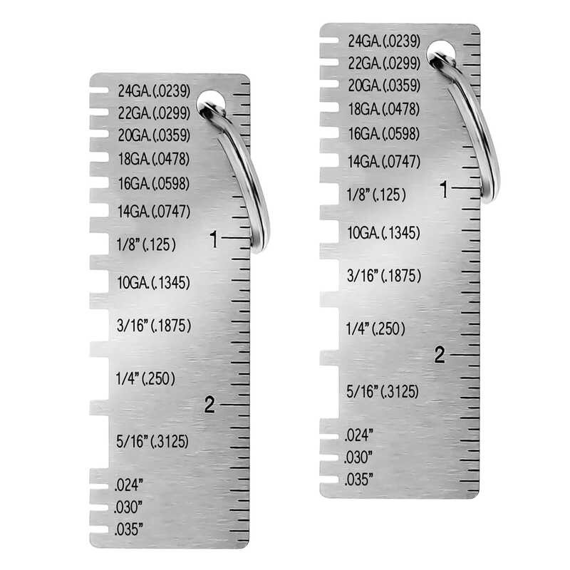 Pcs Sheet 3 Metal Portable Stainless Steel Measuring One Sided Material