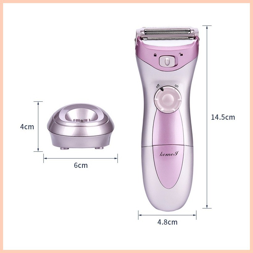 ☑ Kemei Mini Women Electric Shaver For Bikini Face Underarm Private