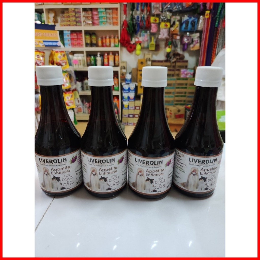 Liverolin Syrup Appetite Enhancer for Dogs and Cats 200ml Shopee