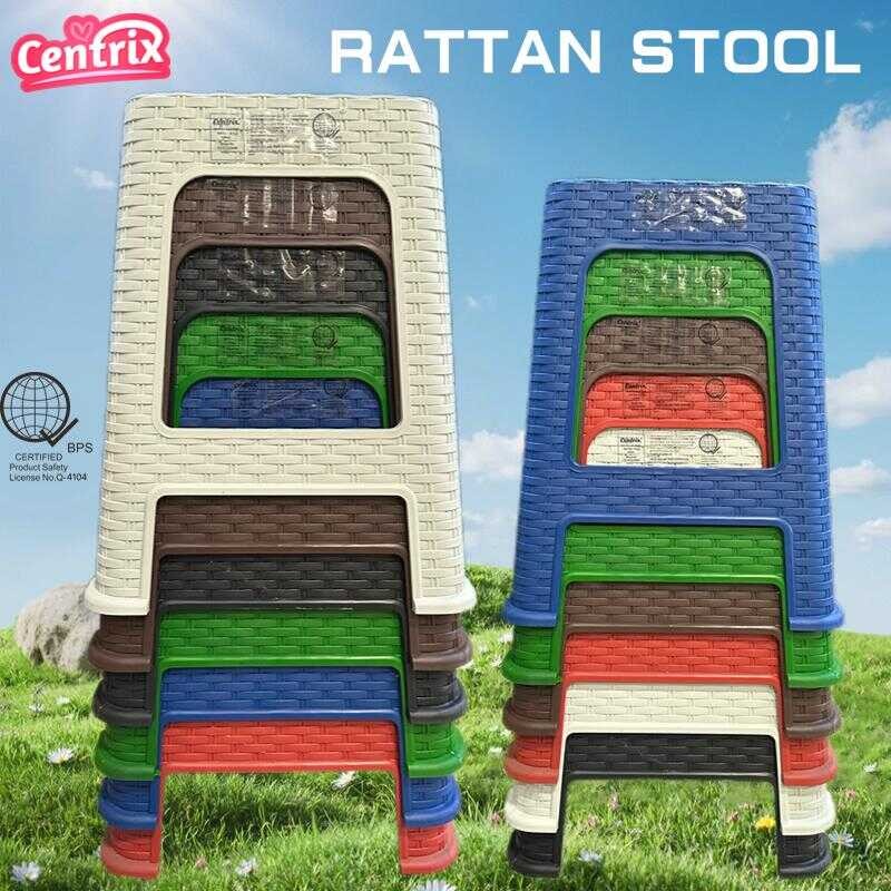 Centrix Rattan Stool High-Quality Plastic Sturdy Chair Furniture Can ...