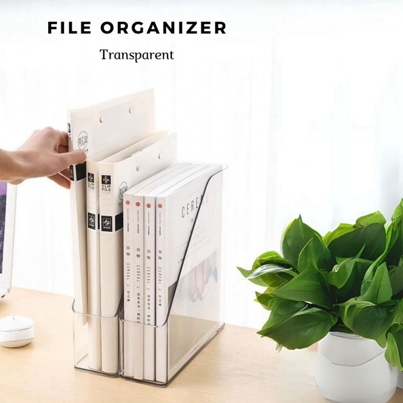 File Holder Desk Organizer Workspace Office Document Storage Magazine ...