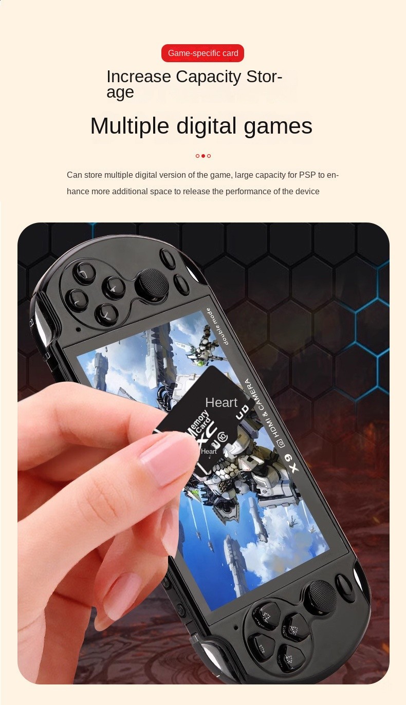 32G 64G 128 PSP game console memory card with a large number of games ...