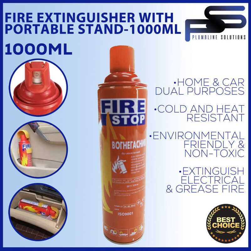 Portable Car Fire Stop Distinguisher 500Ml & 1000Ml - High Efficiency ...