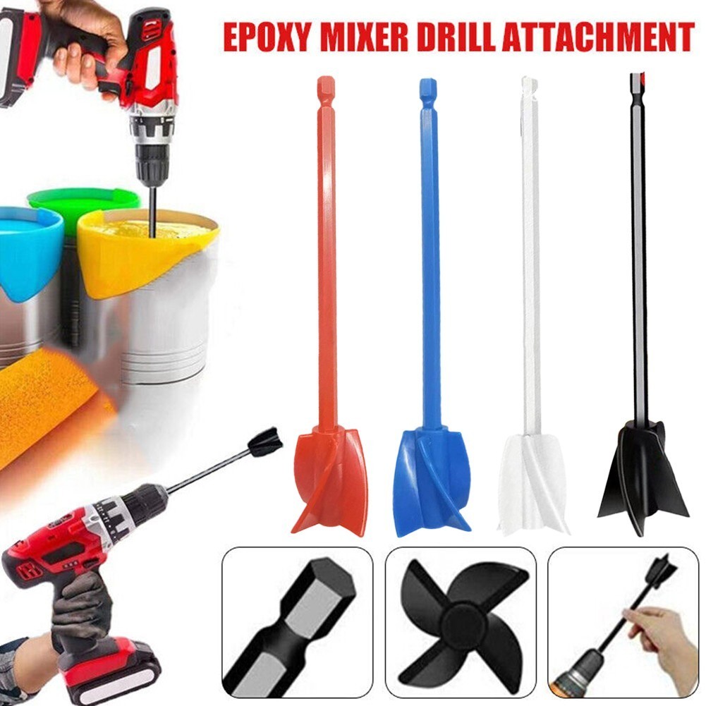 BESTWFM Epoxy Mixer Paint Drill Attachment Paddle Consistency Liquids