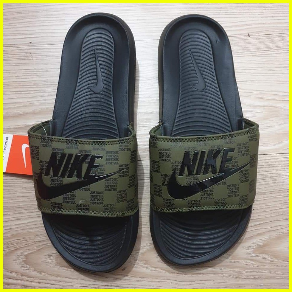 Nike Victori Slides Army green for men Shopee Philippines