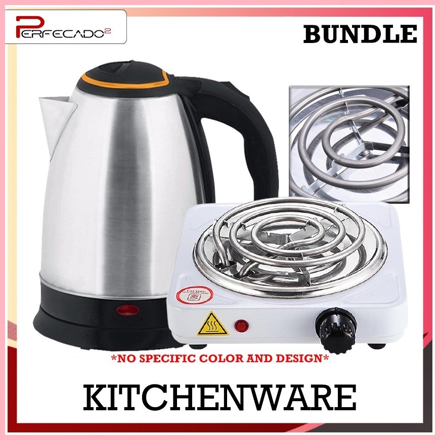 ஐ ๑ (BUNDLE) Portable Electric Stove Single Burner 1000W Hot Plate + 2