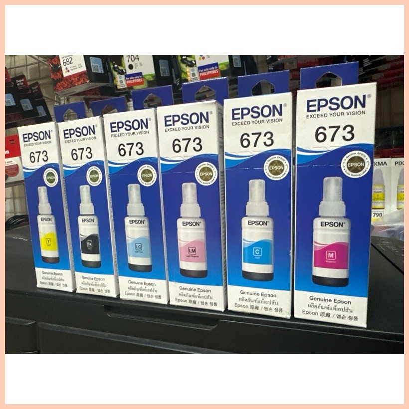 ⊕ Original genuine refill bottle ink 673 for L805 and L850 | Shopee ...