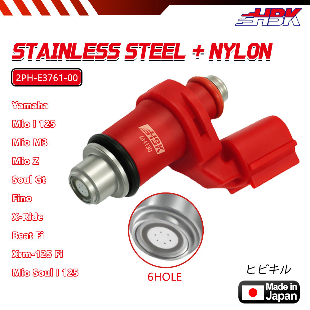 6 HOLE Motorcycle Fuel Injector For Mio I 125/Fino/XRM-125 Fi/Soul I ...