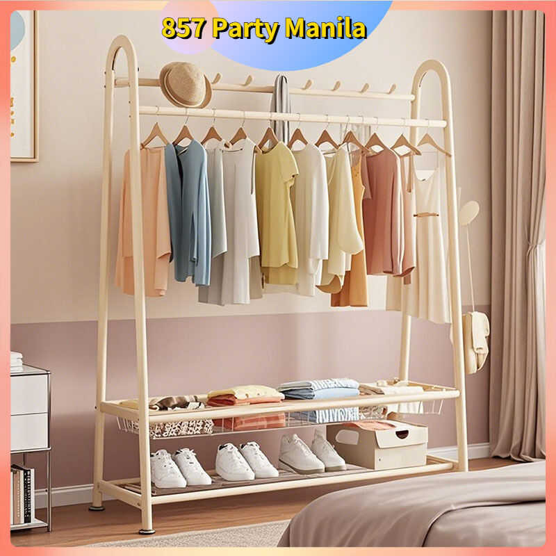 Garment Rack Tahimik Na Bakal Stand Stainle Steel Portable Large ...