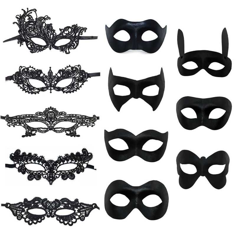 PVC Composite Mask Halloween Masquerade Party Beauty Mask Halloween ...