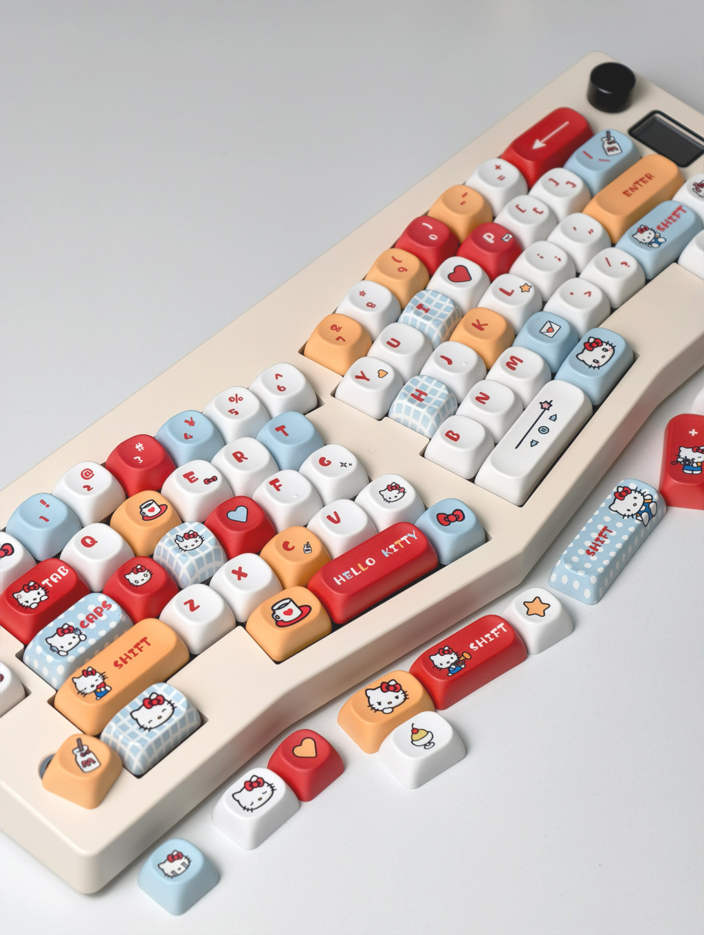 Hello Kitty Keycaps MOA Profile 130 Keys PBT Dye Sublimation Aula F75 ...