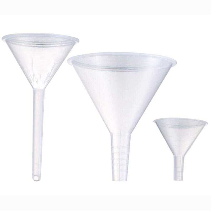 3Pcs Clear Plastic Funnel Set Reusable Lab PP Funnels Kitchen For ...
