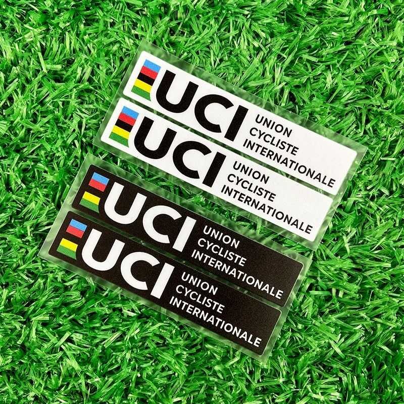 Xj 2Pcs UCI Creativity Bicycle Frame Stickers Waterproof MTB Bike ...