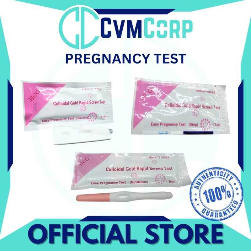 Cvmc-Easy PREGNANCY (Midstream/Cassette/Strip) COLLOIDAL GOLD RAPID ...
