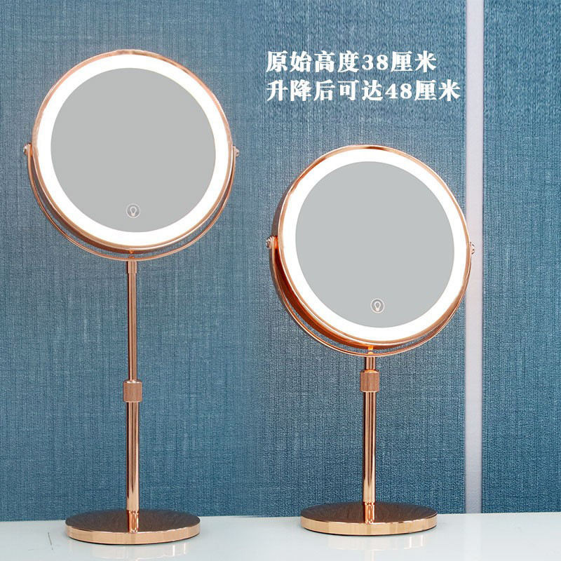 Double-sided Mirror Triple 5 Times 10 Times Magnification Vanity Mirror ...