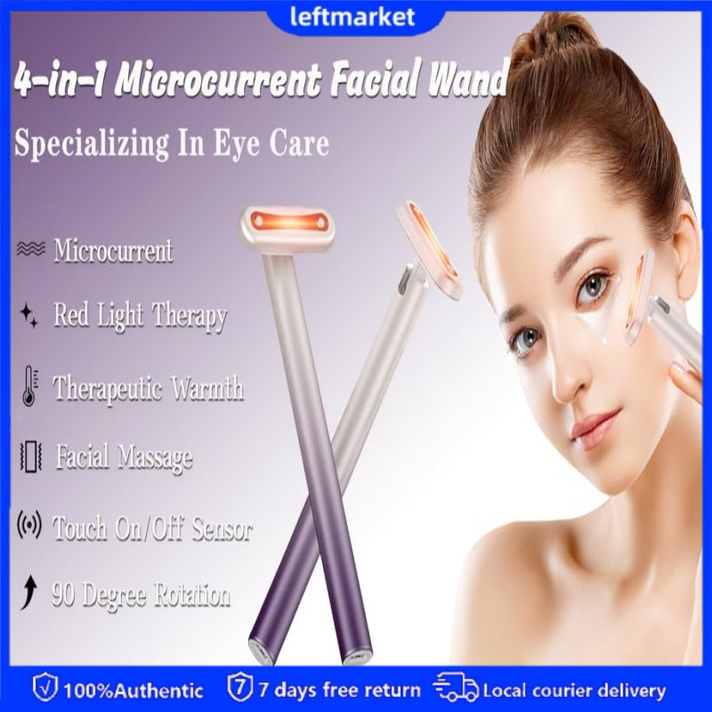 Local Warehouse+COD New 4 in 1 Facial Wand LED Red Light Therapy Facial ...