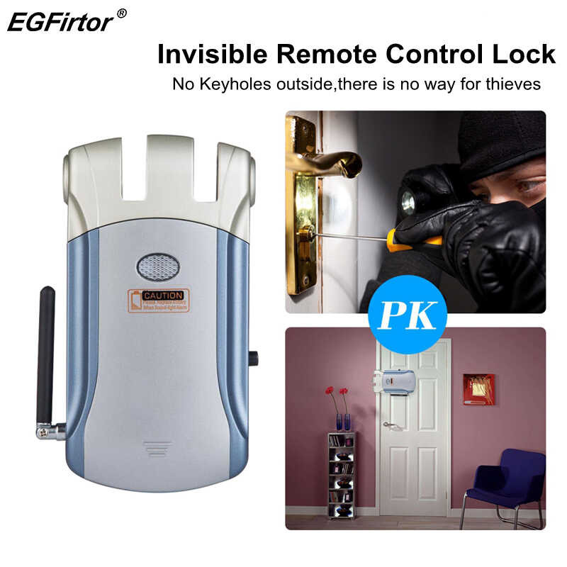 Intelligent Wireless Invisible Electronic Door Lock Door Access Control ...