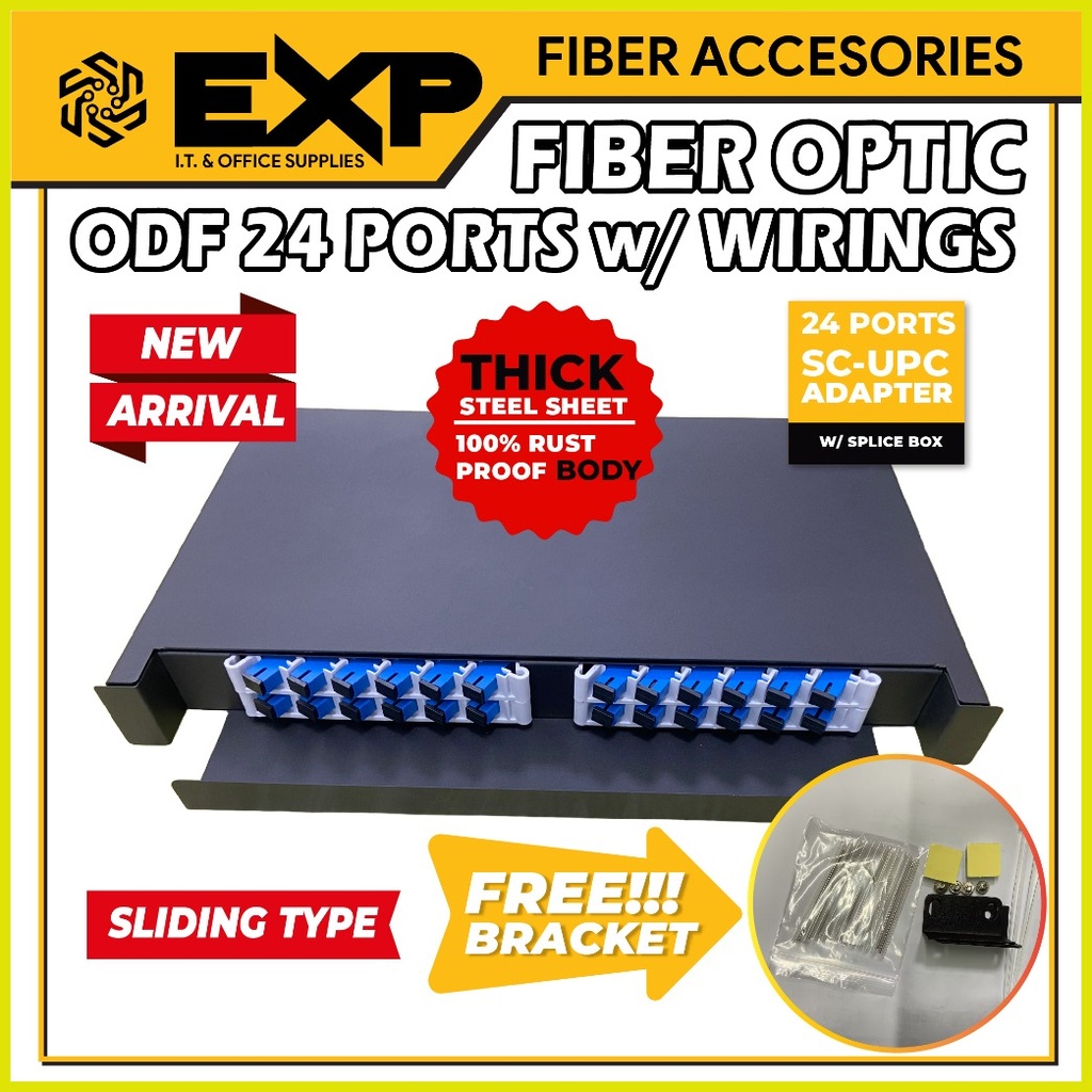 ஐ Fiber Optic (ODF / Patch Panel) - 12/24 Ports With Wirings (Rack ...