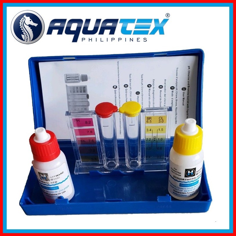 AQUATEX Hayward 3Way Chlorine/Bromine and pH Test Kit. Shopee