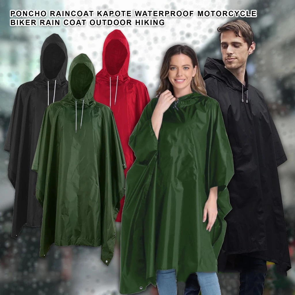 Poncho Raincoat Waterproof Raincoat High Quality Motorcycle Bicycle ...