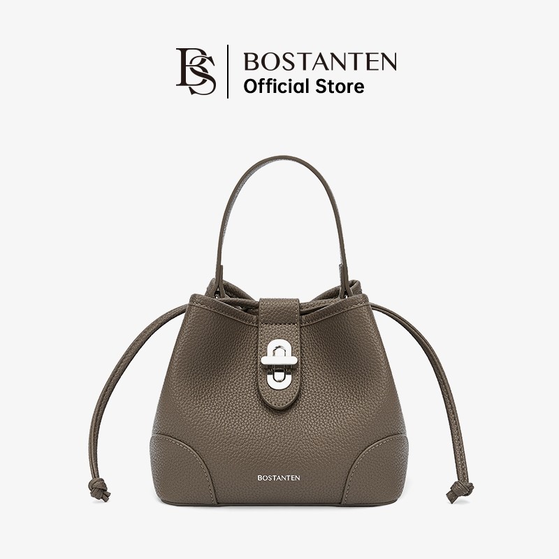 Bostanten Women's Drawstring Bag with Buckle Lock Design Easy to Match ...
