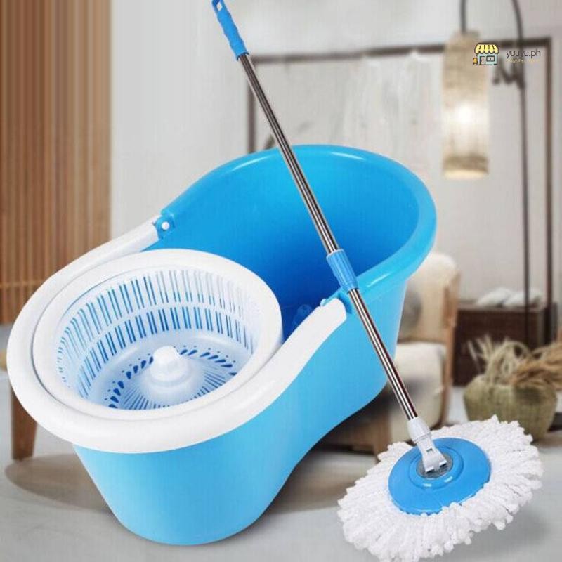 [On hand] Rotatable Mop 2HY Brand with 2pcs Rag with Bucket （23*39 ...