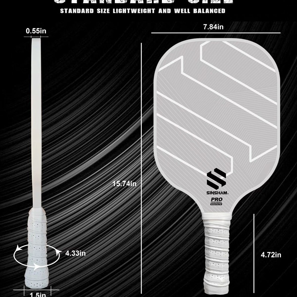 USAPA Certified SINSHAM XSH-1 USAPA Pickleball Paddle T700 Carbon Fiber ...