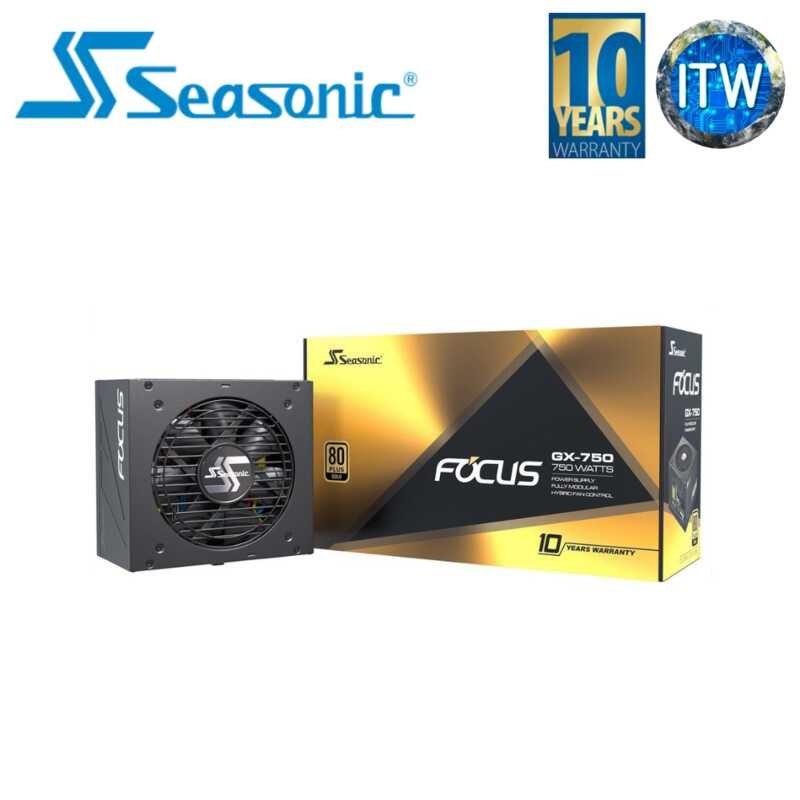 Seasonic FOCUS GX-750 750W 80+ Gold Full Modular ATX12V Power Supply ...
