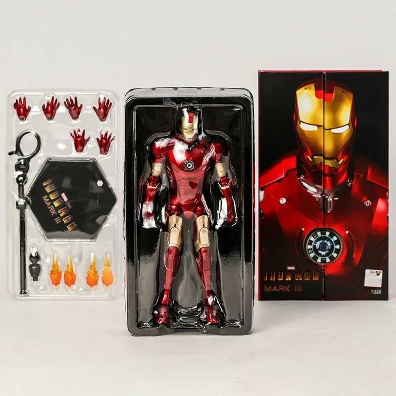 FIGURINE ARTICULÉE ZD TOYS IRON MAN Mark VII MK7 Marvel Avengers 7 pouces... EUR 46,73 - FR