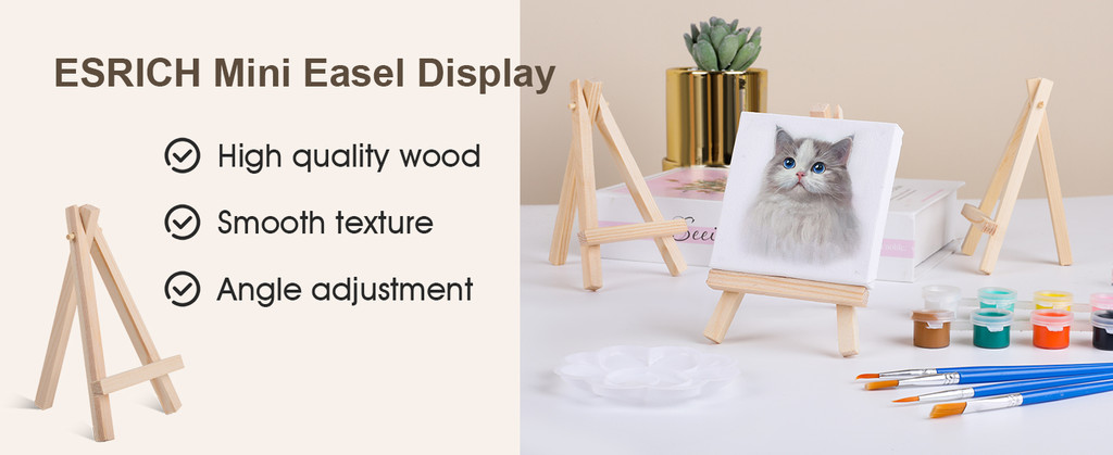 3/5/10Pcs Mini Wooden Art Display Easel / Adjustable Wedding Table Card ...