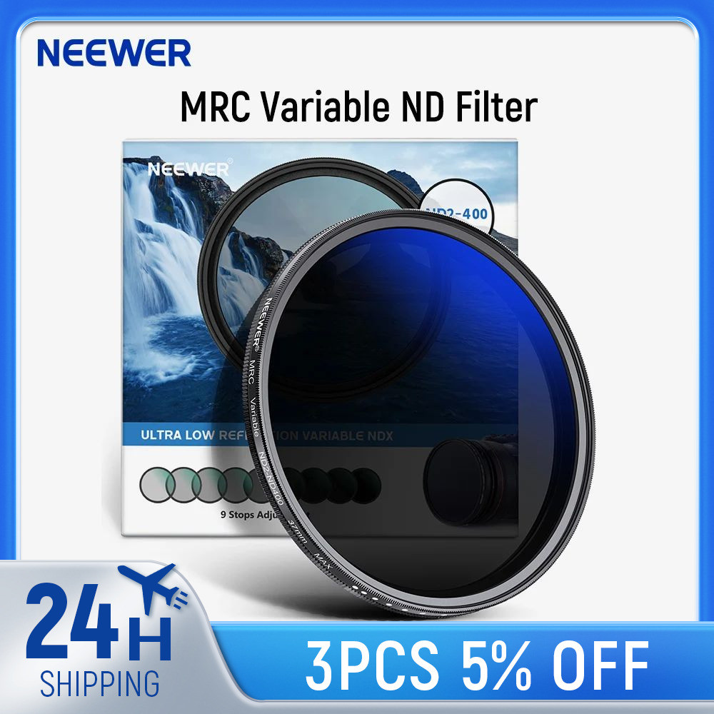 Neewer MRC Variable ND Filter ND2ND400, Neutral Density Adjustable ND