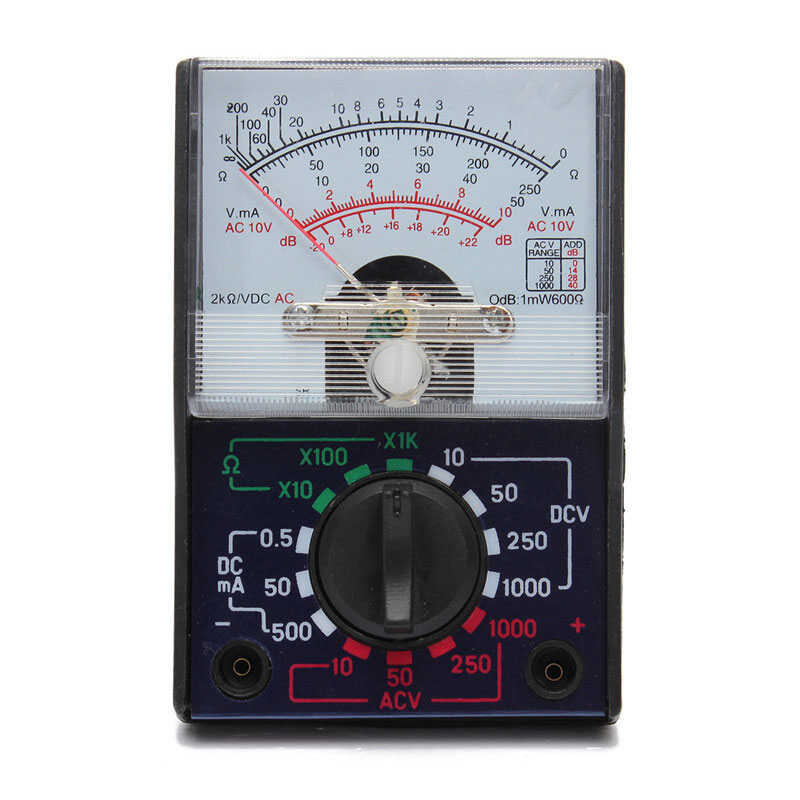 Portable Electric Multimeter Mf110A Ac/Dc OHM Voltmeter Ammeter Analog