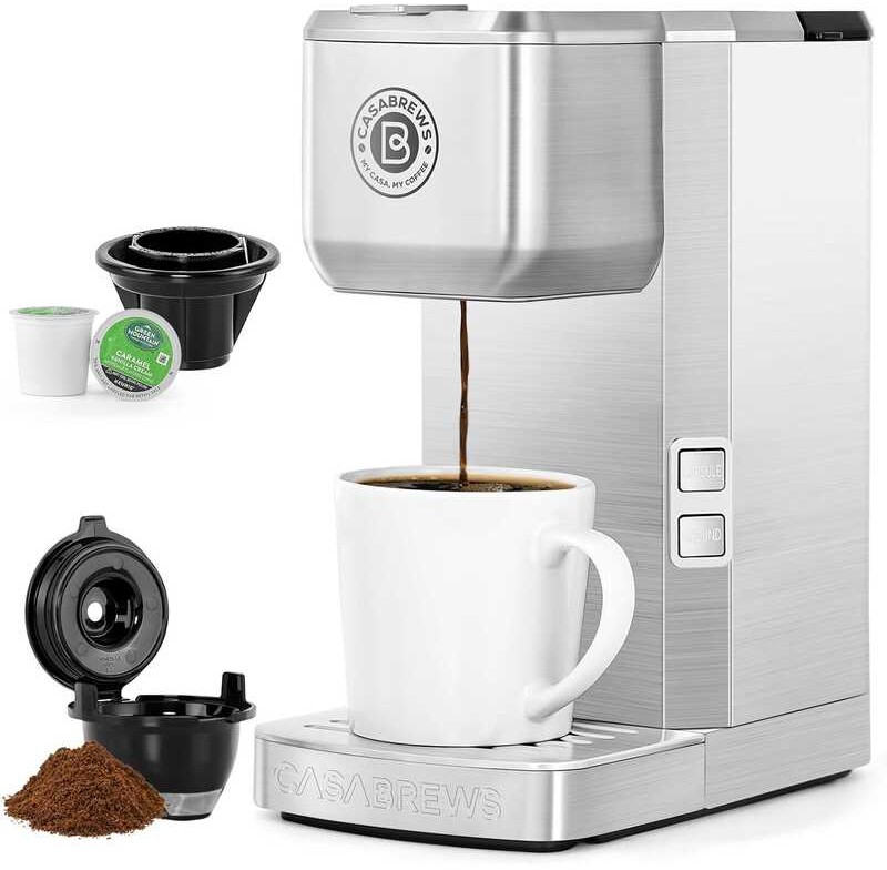 coffee CASABREWS cup machine, stainless steel coffee machine suitable