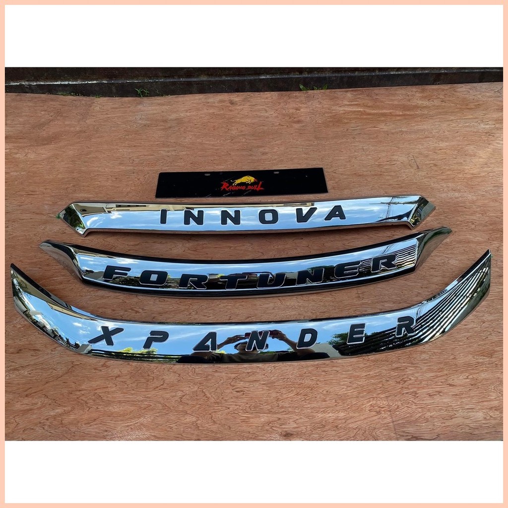 2016 - 2024 Innova Hood Guard Lip - Front Lip Hood Shield - Red Logo ...