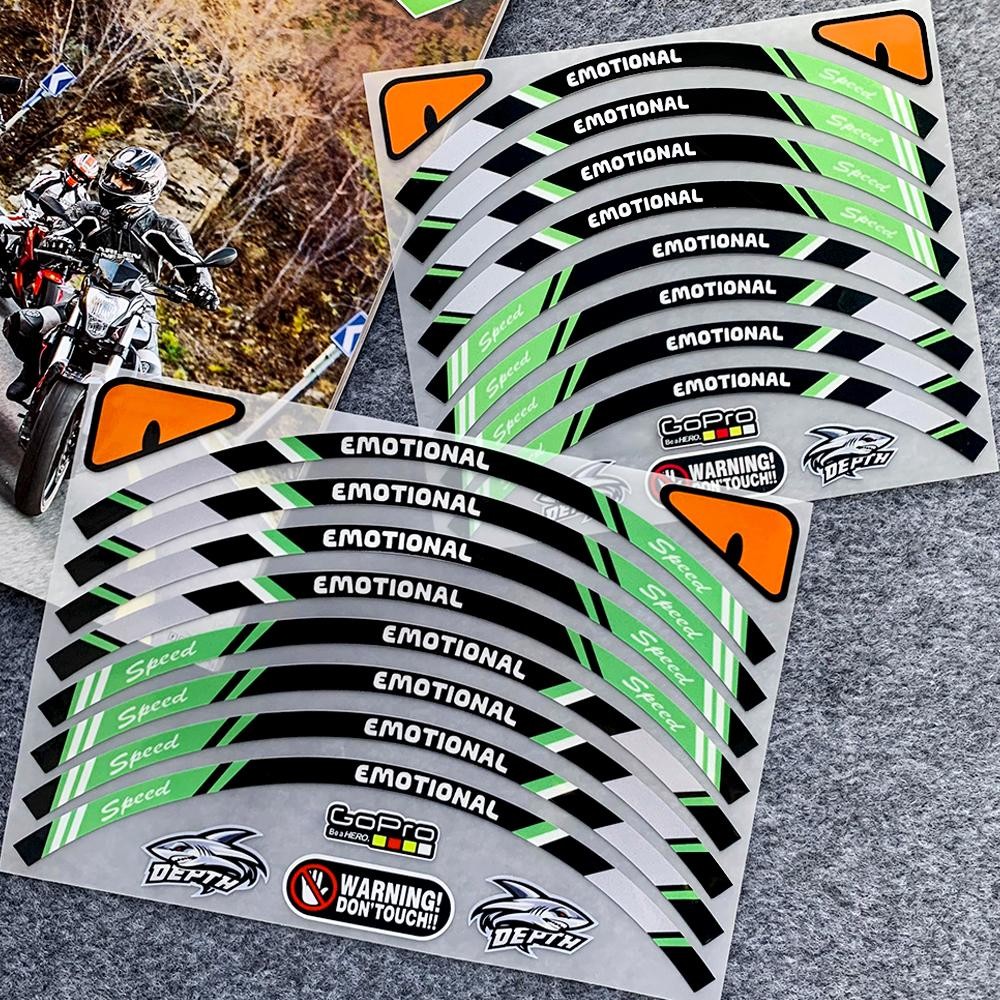 For Kawasaki KSR 110 PRO Mags Sticker for Motorcycle Wheel Hub Sticker ...