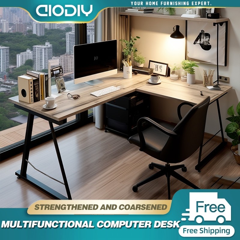 L Shape Table for Computer L Shaped PC Office Desk Long Corner L Type ...
