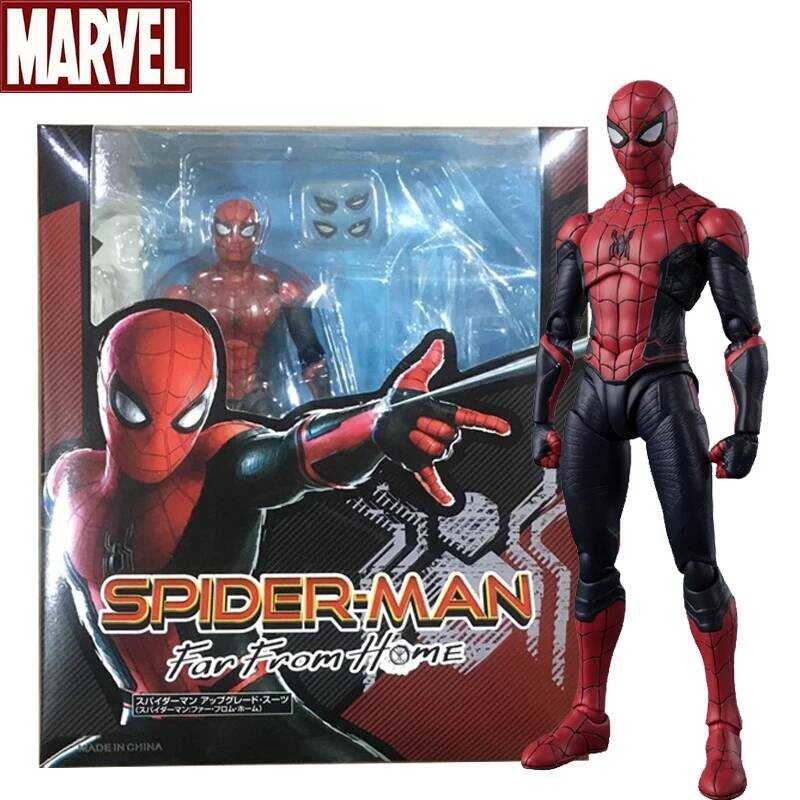 Spiderman ⭐Aa SHF ⭐Aaaaa Action Figure Spider Man Far From Home Version ...