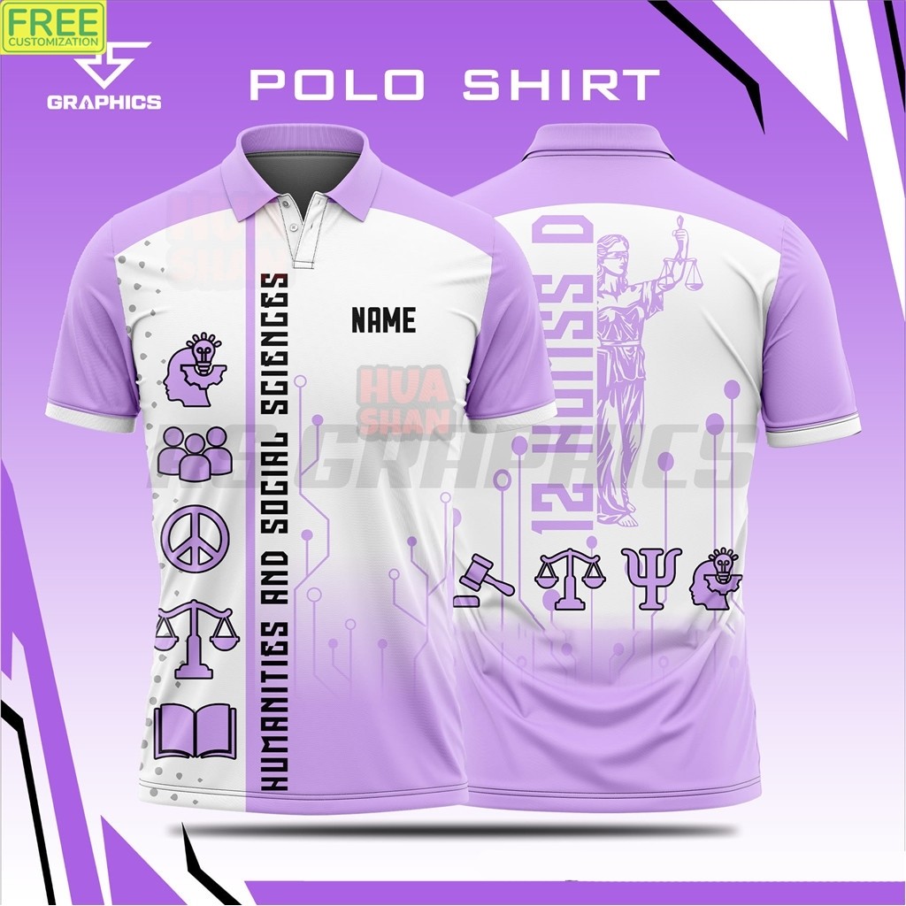 [FREE CUSTOME] 2025 HUMSS SUBLIMATION UNIFORM POLO shirt for men women ...