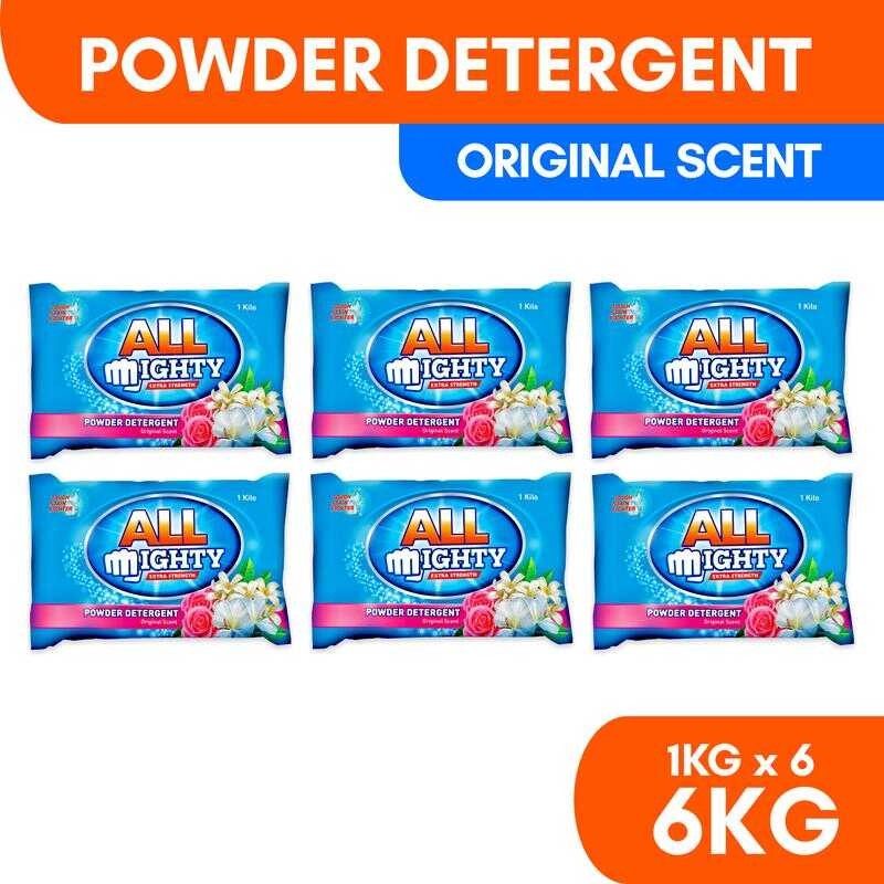 6 KILOS LAUNDRY DETERGENT POWDER All Mighty Detergent Powder Original ...
