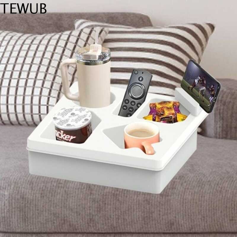 Tt TEWUB Drink Storage Couch Cup Holder Silicone Removable Organizer ...